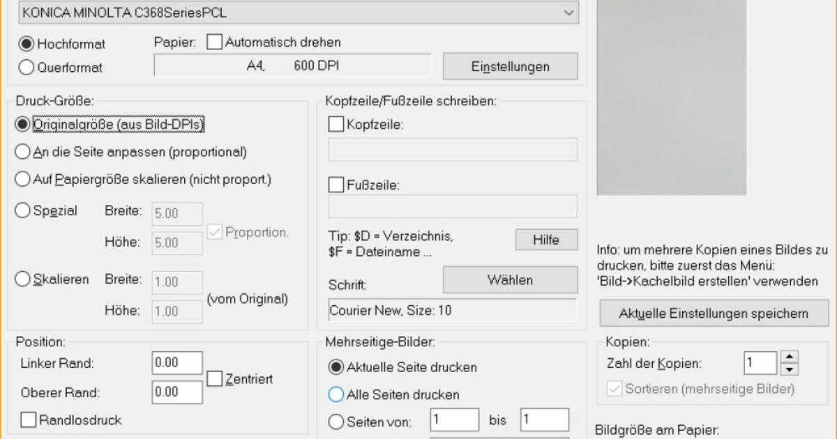 Irfanview Druckprofile Anlegen So Gehts Onlinepc Ch