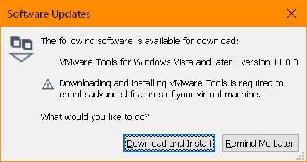 Lassen Sie die VMware-Tools herunterladen Lassen Sie die VMware-Tools herunterladen