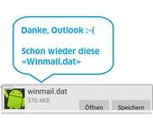 Viele Android-Mail-Apps verstehen auch keine Winmail.dat