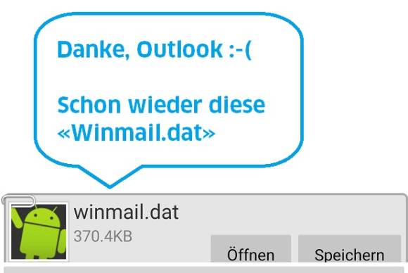 Viele Android-Mail-Apps verstehen auch keine Winmail.dat 