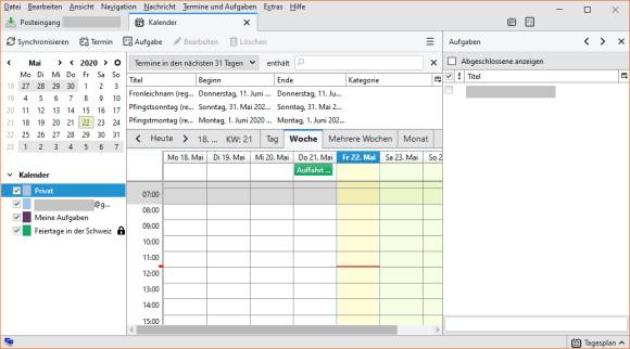 Der Google-Kalender in Thunderbird 