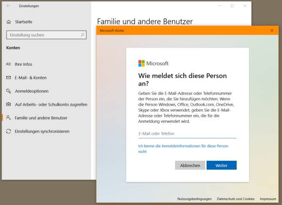 Microsoft möchte jedem ein Microsoft-Konto aufschwatzen 