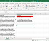 Excel-Tabelle mit markiertem Vergleichs-Treffer