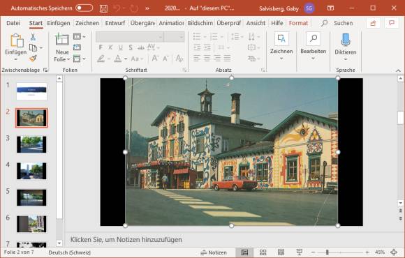 PowerPoint mit einem Bild 