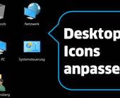 Abbildung Desktop-Icons mit Text: Desktop-Icons anpassen