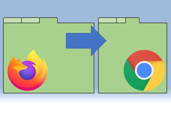 Symbolische Browser-Fenster mit Firefox- und Chrome-Logo 