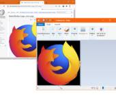 Firefox-Logo aus Wikipedia erhält bei Übernahme in Paint schwarzen Hintergrund
