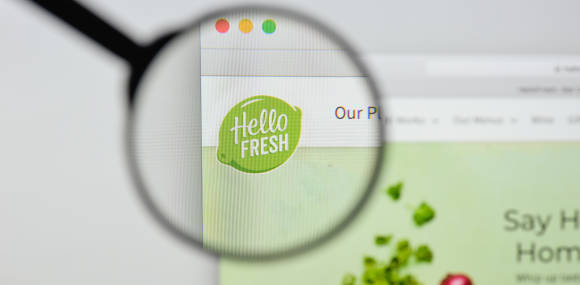 Hello Fresh Logo auf Website 