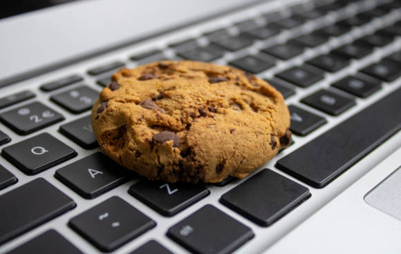 Cookie auf Tastatur 