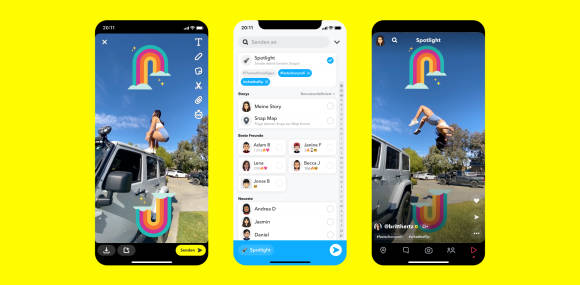 Spotlight neues Feature bei Snapchat 