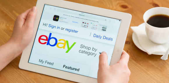 eBay auf Tablet 