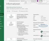 Screenshot Excel zeigt falsches Erstelldatum an