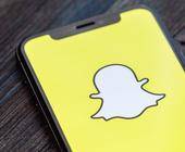 Snapchat-Logo auf Smartphone