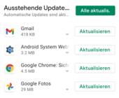 Screenshot PlayStore-Updates