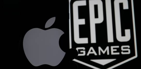 Apple Logo und Epic Games Logo 