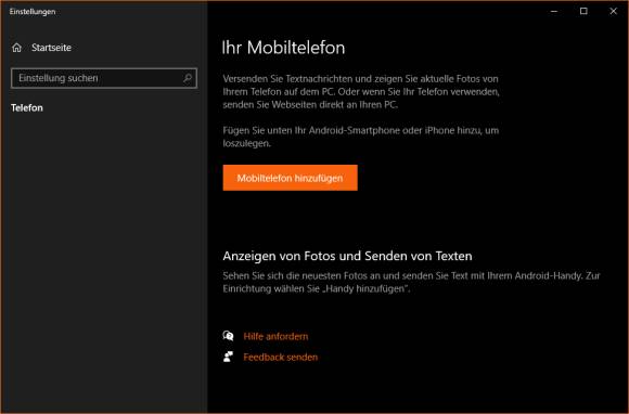 Klicken Sie auf Mobiltelefon hinzufügen