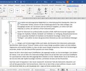 Screenshot Word mit gedrehtem Textfeld