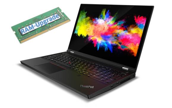 Ein Lenovo Thinkpad und ein RAM-Baustein 