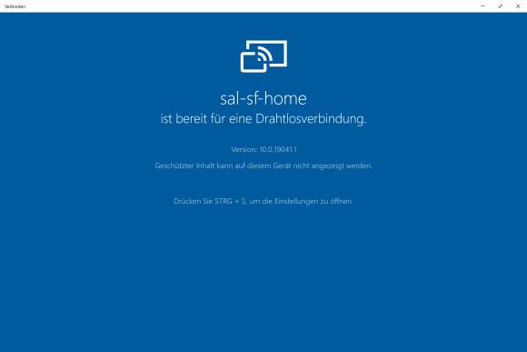 Screenshot Kopplungsmodus