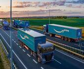 LKW's mit Amazon Prime Logo