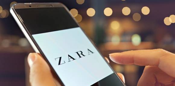 Zara App auf Smartphone 