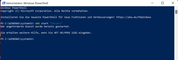 Screenshot PowerShell