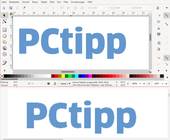 Vergleich PCtipp-Schriftzug als Vektor- und Bitmapgrafik