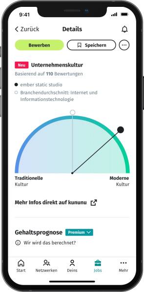 Information im Stellenmarkt von Xing