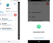 Screenshots aus der Waze-App