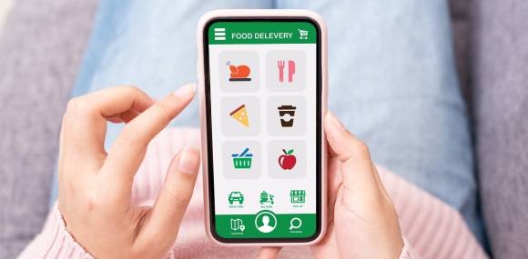 Lebensmittel-Bestellung per Smartphone 