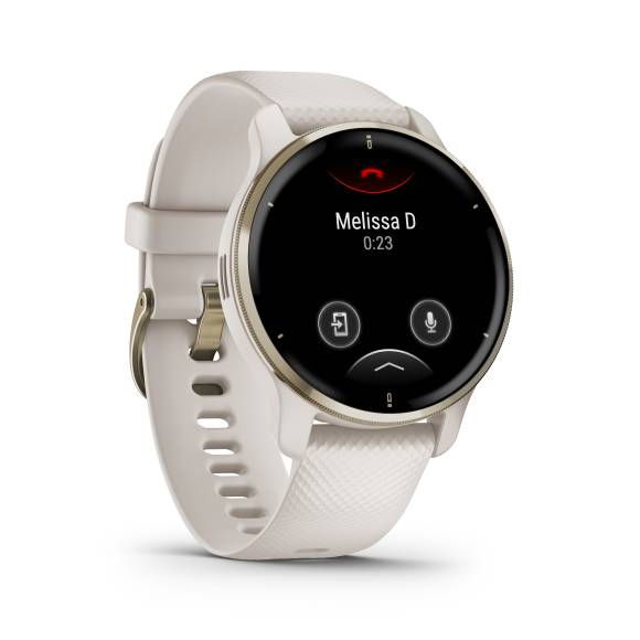 Die Garmin Venu 2 Plus in Weiss 