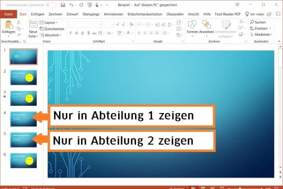 Screenshot PowerPoint 