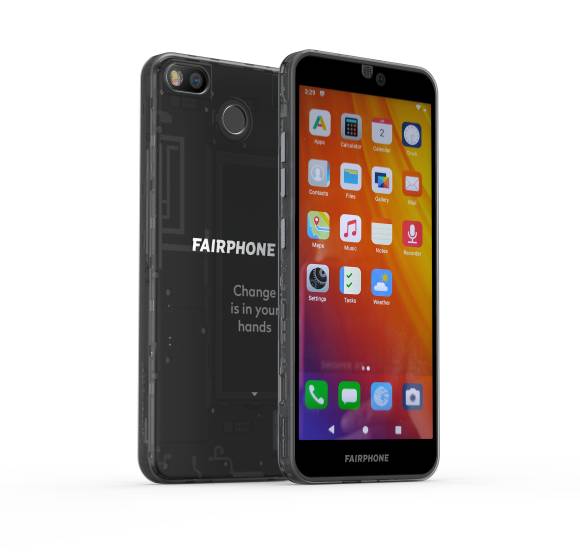 Fairphone von hinten und von vorne 