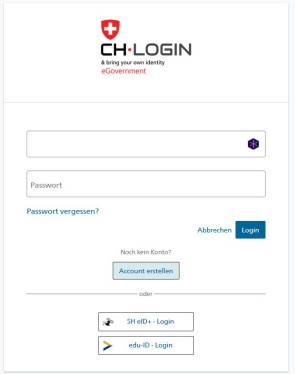 CH Login eGovernmant