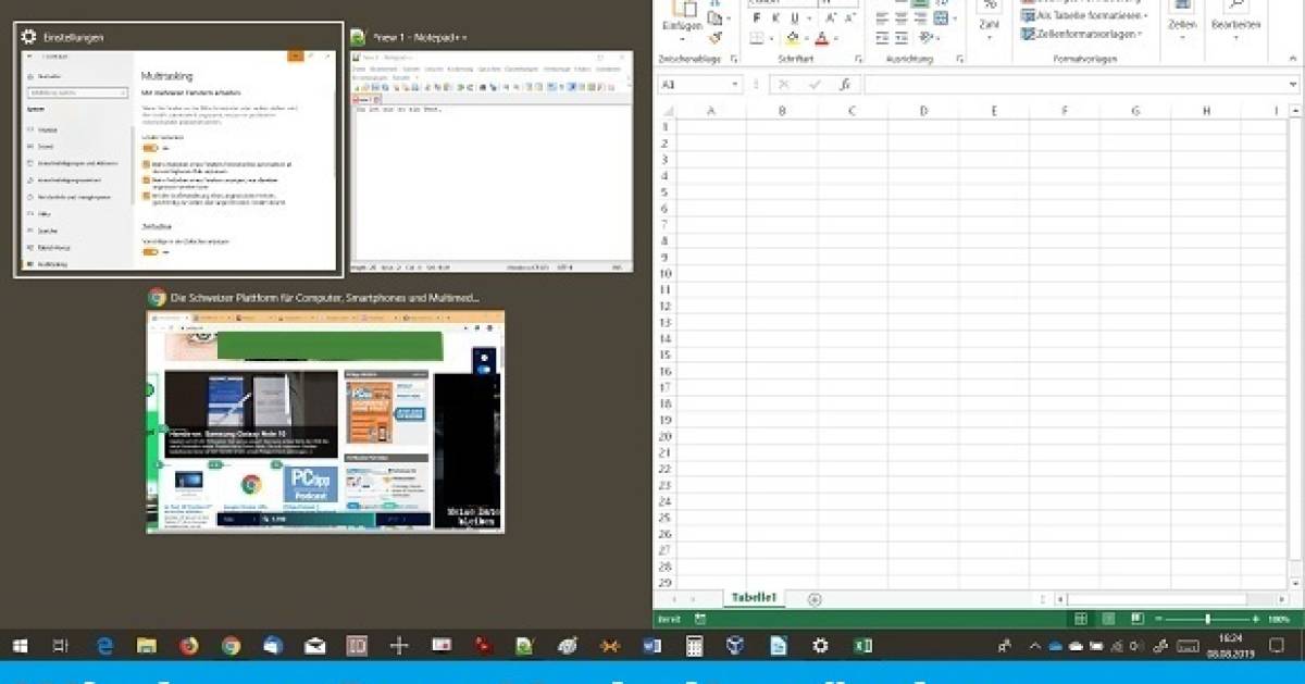 Windows Fenster einschnappen, wie Sie es wollen onlinepc.ch