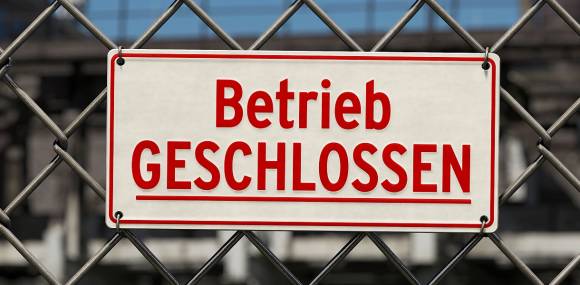 Geschlossen-Schild 