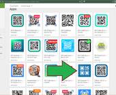 Im Google Play Store mit vielen QR-Code-Apps haben wir recht weit unten eine App markiert