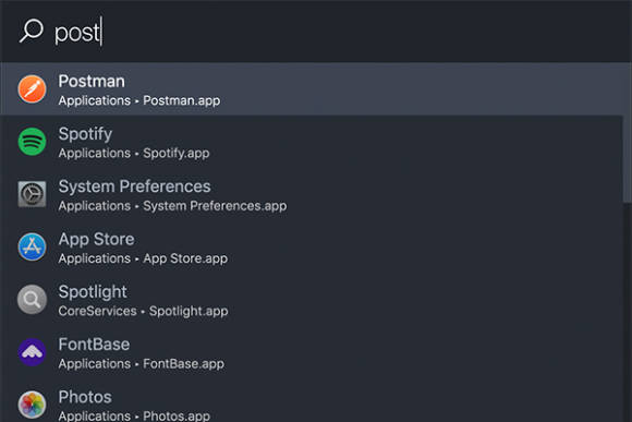 Screenshot des Launchers namens Ueli 
