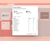 Screenshot Datenschutz-Statistik in Vivaldi