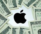 Apple Icon mit US-Banknoten