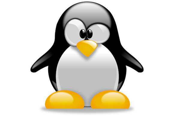 Ein Pinguin ist das Linux-Logo 