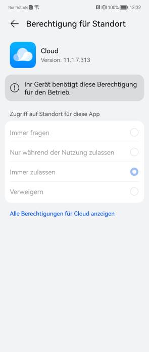 Screenshot der Huawei-Cloud