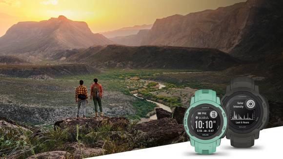 Die Garmin Instinct-2-Serie, Uhr in Mintgrün und Schwarz 