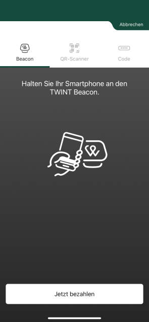 Screenshot Twint-App