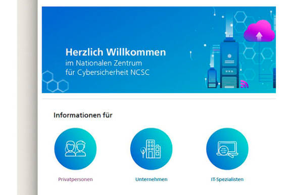 Screenshot NCSC-Webseite 