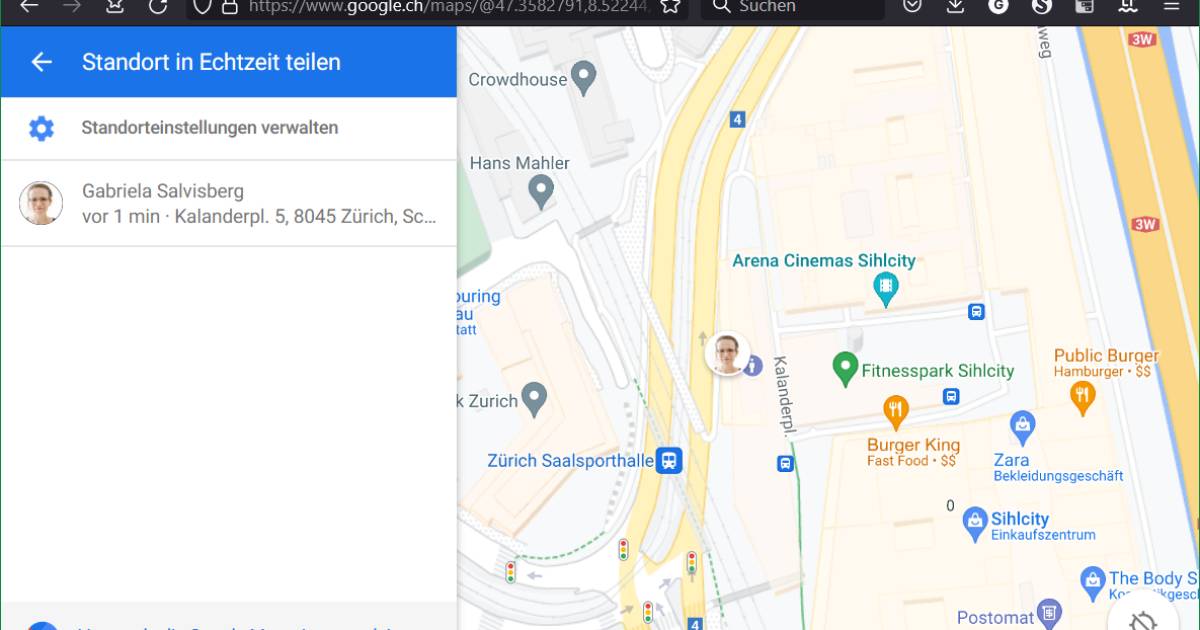 Google Maps Standort mit Kontakten teilen so gehts onlinepc.ch