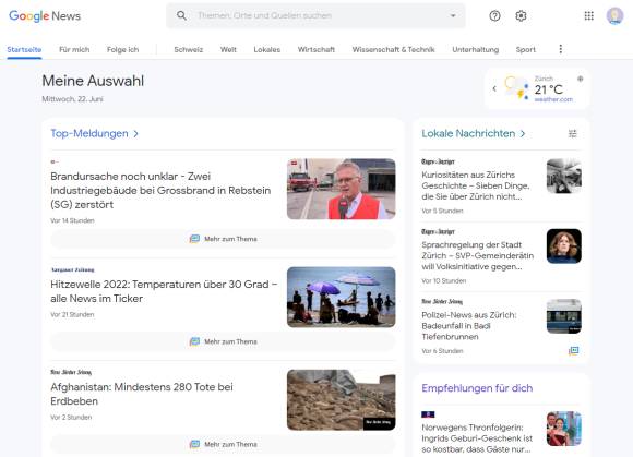 Google News Desktop neu