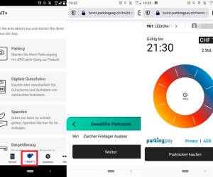 Parkplatz bezahlen via Twint