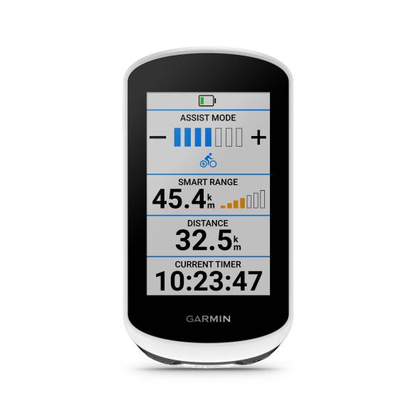 Das Garmin Edge Explore 2 zeigt Daten des E-Bikes