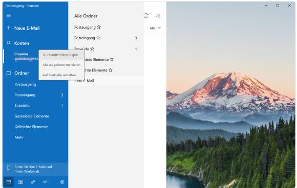 Windows Mail: IMAP-Ordner abonnieren